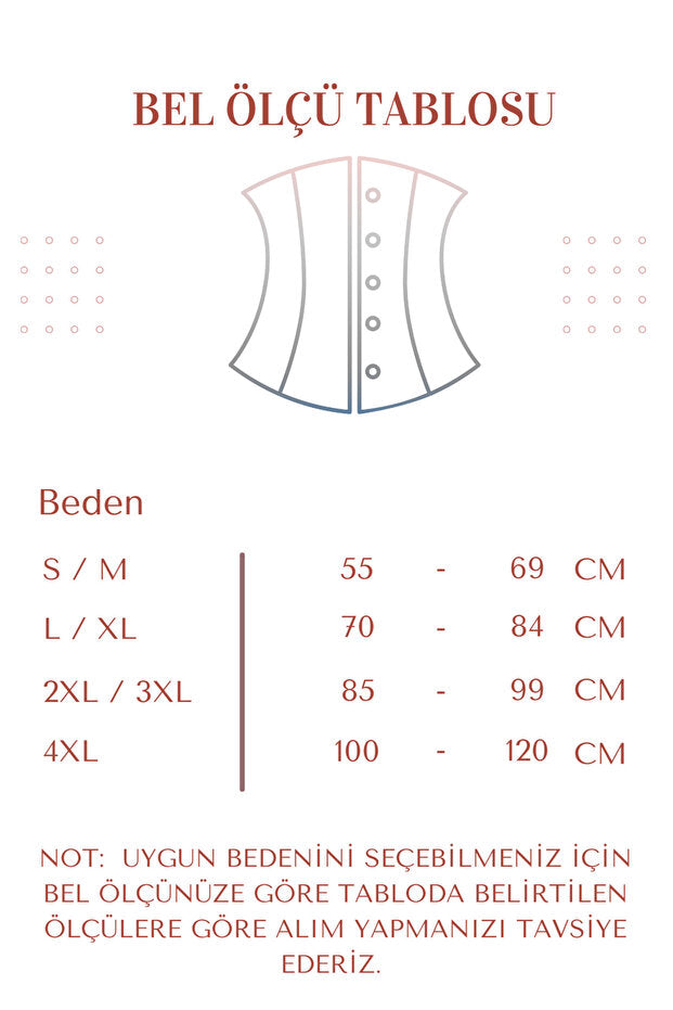Premium Nefes Alabilir Bel Şekillendirici Korse – 3 Kademeli Ayarlanabilir İnceltici