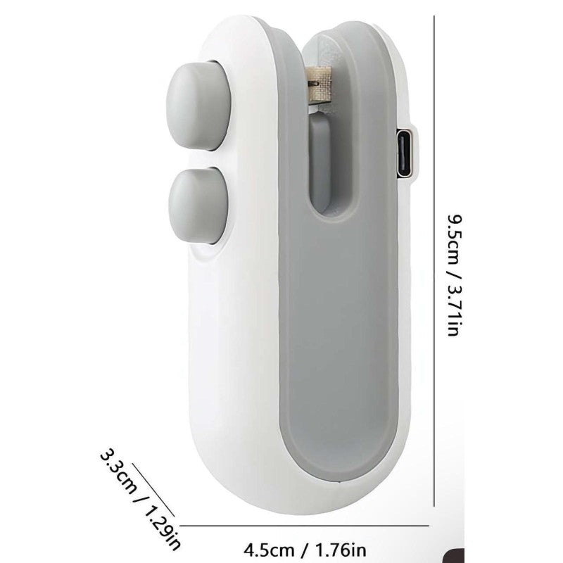 PratikHome 2'si 1 Arada Şarjlı Mini Poşet Kapatıcı