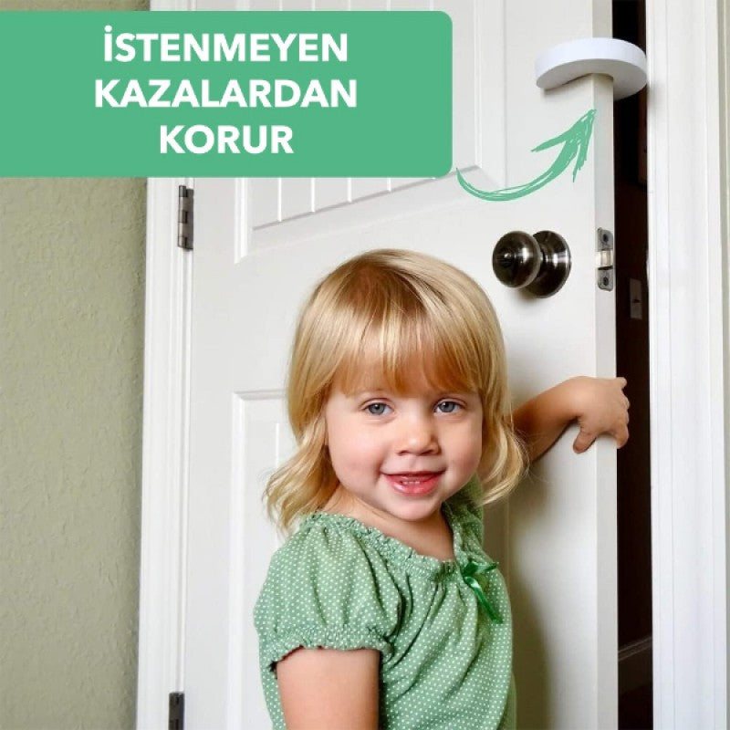 4'lü Bebek Güvenlik Kapı Stoperi - Parmak Sıkışma ve Çarpma Önleyici Koruyucu